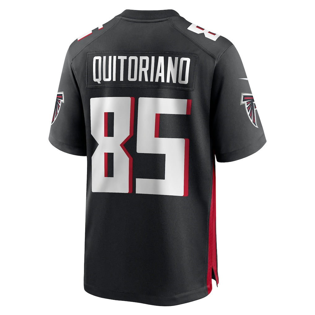 Kdoa A.Falcons #85 Teagan Quitoriano Black Team Game Jersey