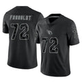 A.Cardinals #72 Hjalte Froholdt Player Black RFLCTV Limited Home Game Kdoa Stitched Jerseys