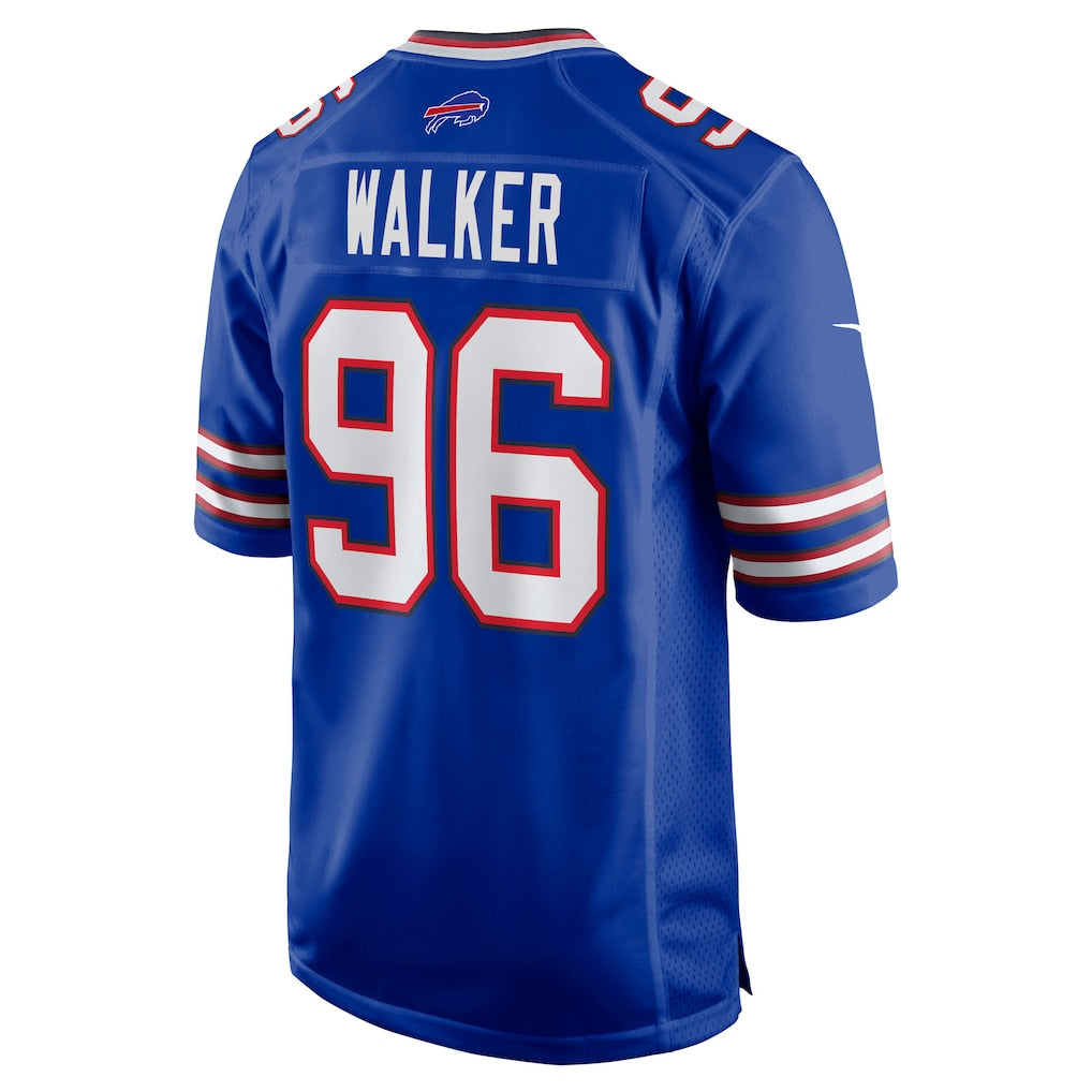 Kdoa B.Bills #96 Deone Walker Royal Team Game Jersey