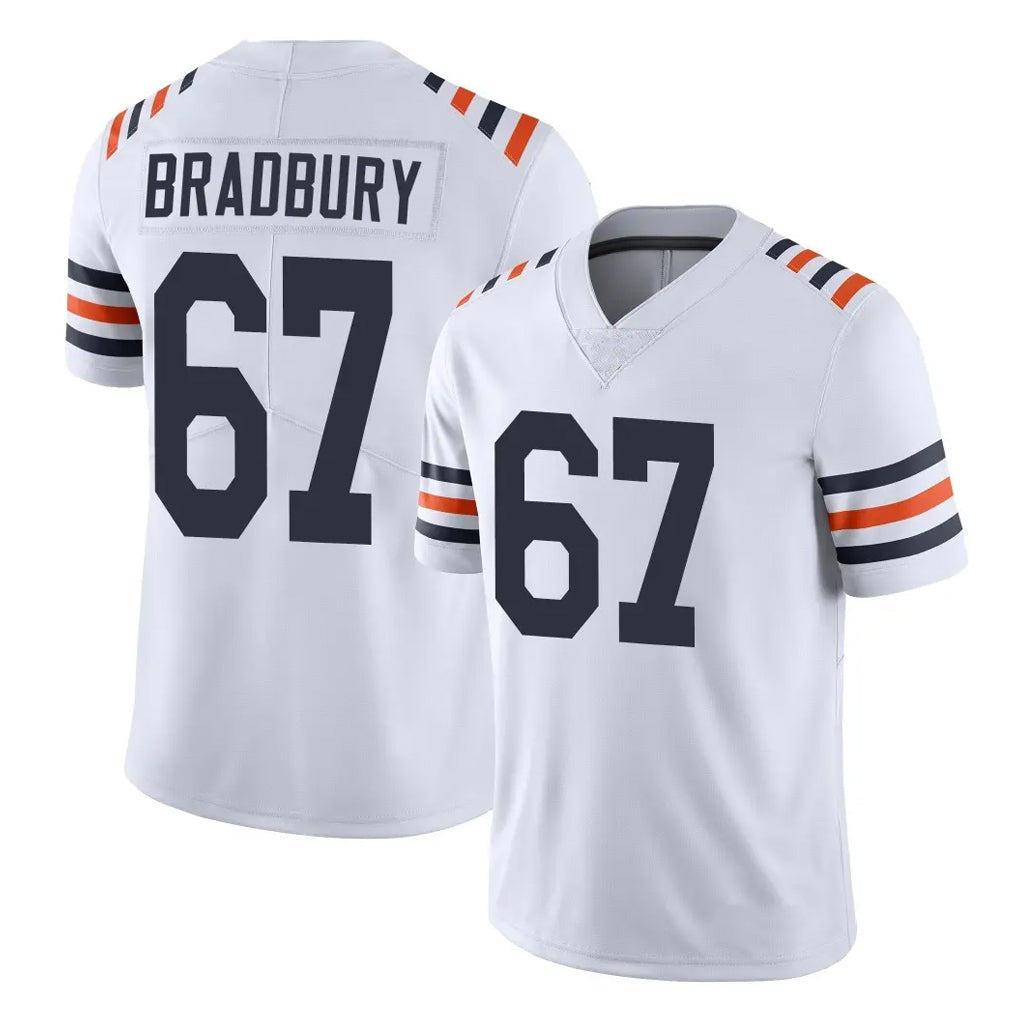 C.Bears #67 Garrett Bradbury Player White Classic Vapor Limited Home Game Kdoa Stitched Jerseys
