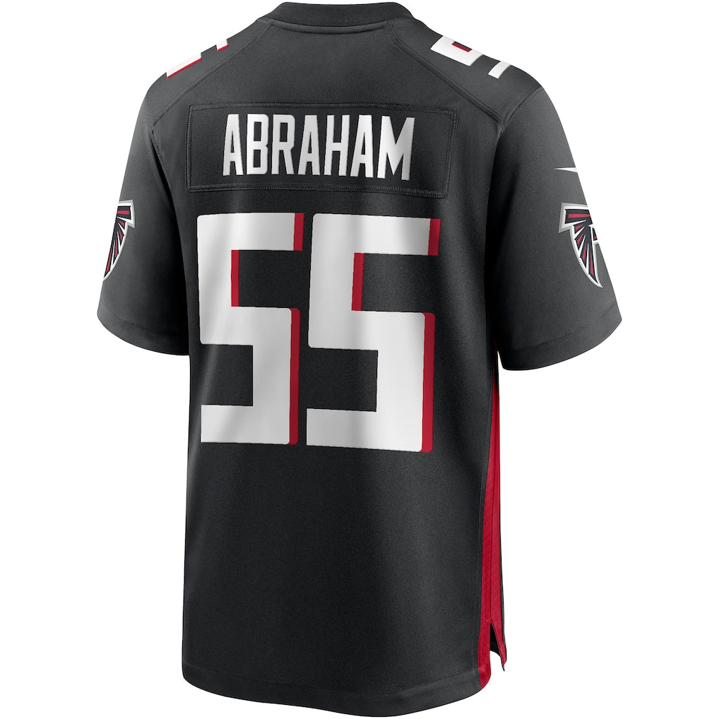 Kdoa A.Falcons #55 John Abraham Black Game Retired Player Jersey