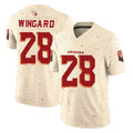 A.Cardinals #28 Andrew Wingard Player Cream Rivalries Collection Vapor Limited Home Game Kdoa Stitched Jerseys