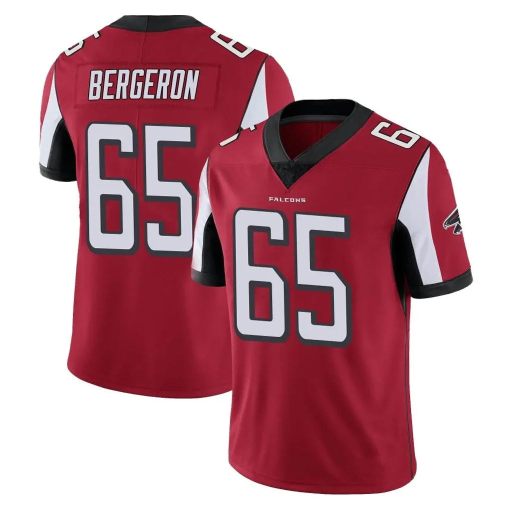 A.Falcons #65 Matthew Bergeron Player Red Color Vapor Untouchable Limited Home Game Kdoa Stitched Jerseys