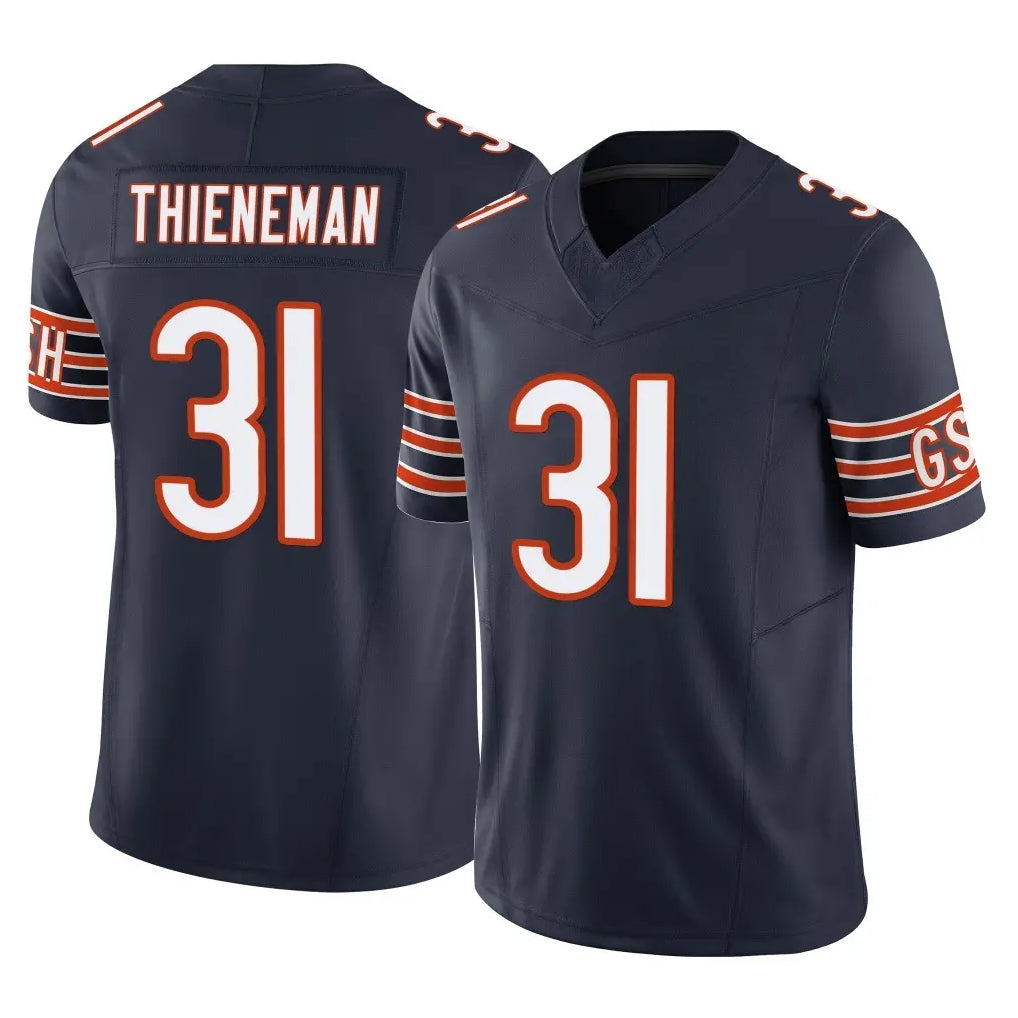 C.Bears #31 Dillon Thieneman Player Navy Vapor F.U.S.E. Limited Home Game Kdoa Stitched Jerseys