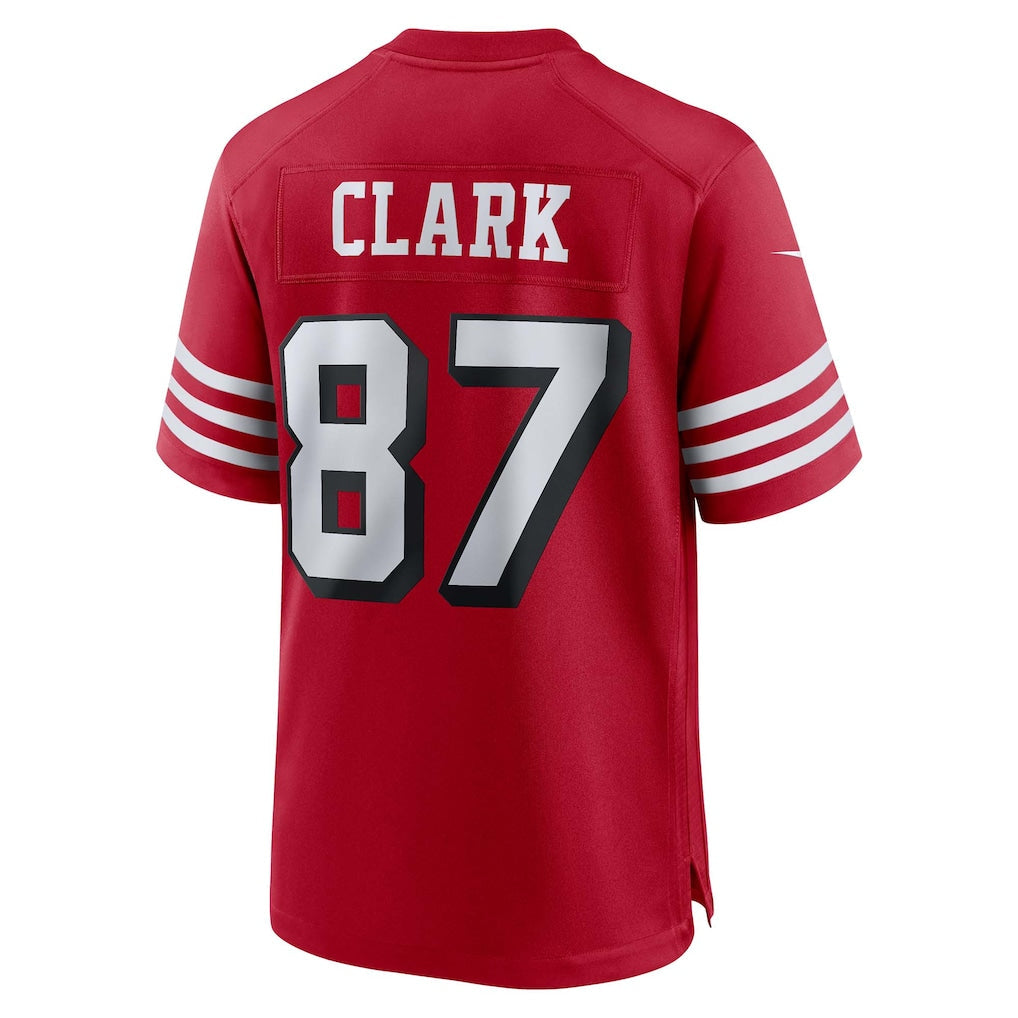 Kdoa SF.49ers #87 Dwight Clark Scarlet Retired Player Alternate Game Jersey
