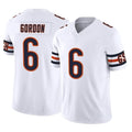 C.Bears #6 Kyler Gordon Player White Vapor F.U.S.E. Limited Home Game Kdoa Stitched Jerseys