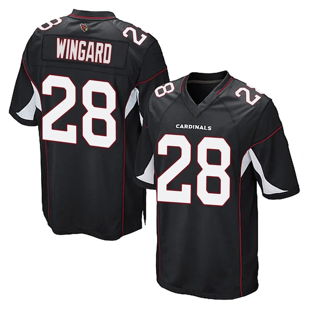 A.Cardinals #28 Andrew Wingard Player Black Home Game Kdoa Stitched Jerseys