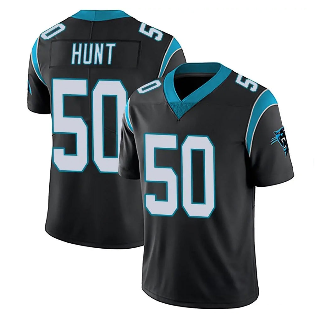 C.Panthers #50 Robert Hunt Player Black Vapor Untouchable Limited Game Kdoa Stitched Jerseys