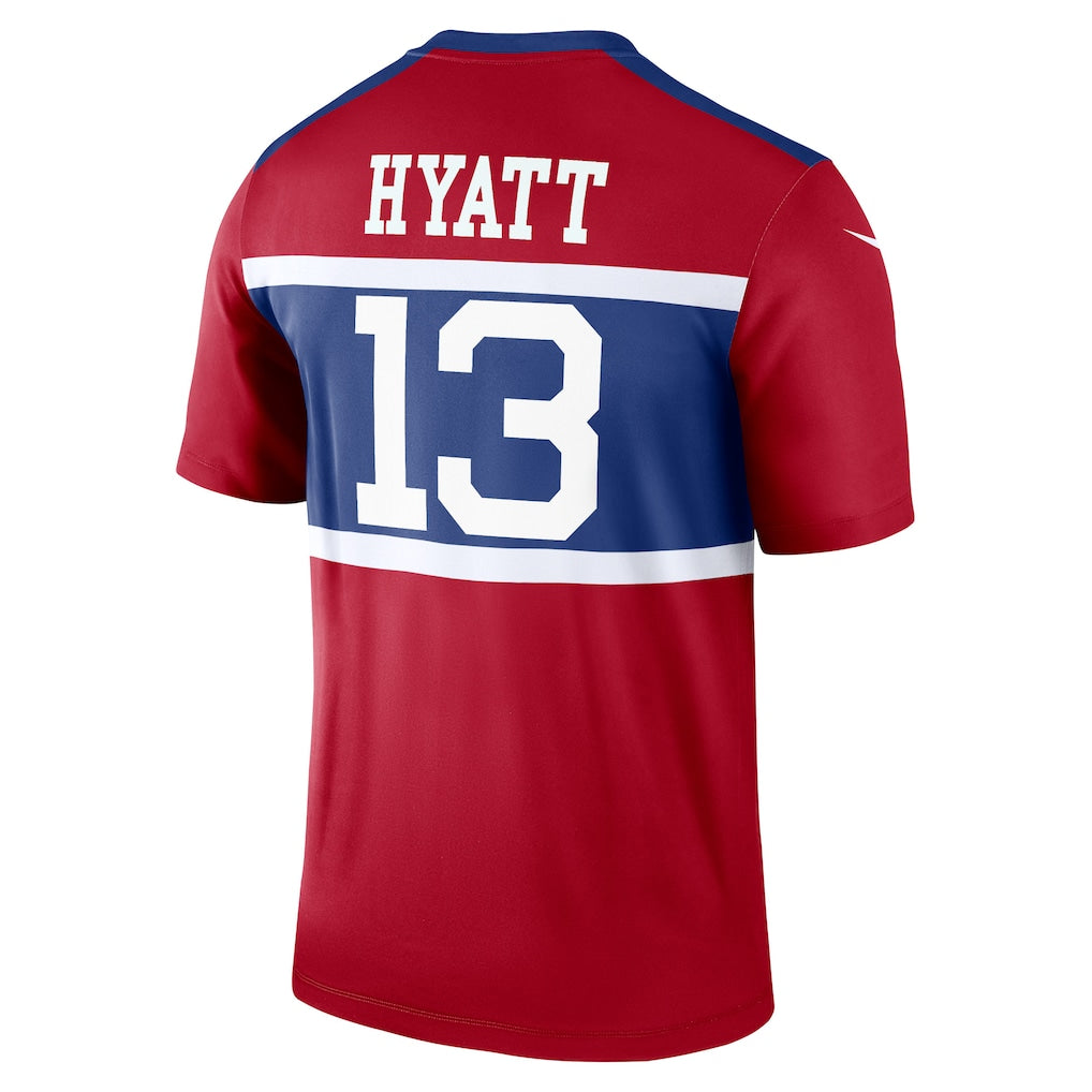 Kdoa NY.Giants #13 Jalin Hyatt Red Legend Player Performance Top Jersey