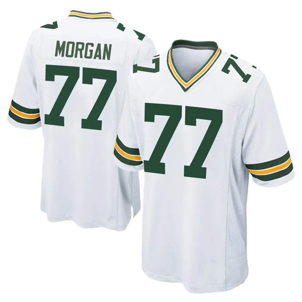 GB.Packers #77 Jordan Morgan Player White Home Game Kdoa Stitched Jerseys