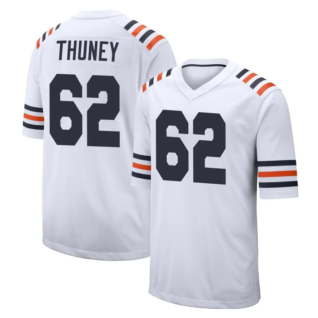 C.Bears #62 Joe Thuney Player White Classic Home Game Kdoa Stitched Jerseys