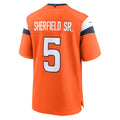 Kdoa D.Broncos #5 Trent Sherfield Sr. Orange Team Game Jersey