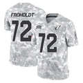 A.Cardinals #72 Hjalte Froholdt Player Arctic Camo Limited Salute To Service Home Game Kdoa Stitched Jerseys