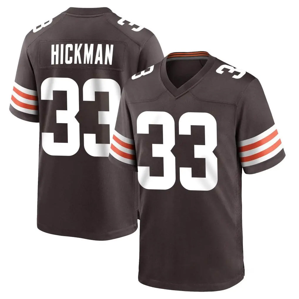 C.Browns #33 Ronnie Hickman Player Brown Home Game Kdoa Stitched Jerseys