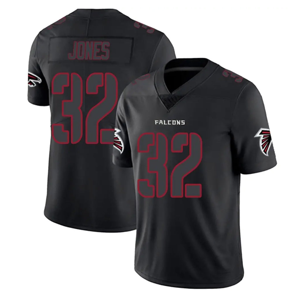 A.Falcons #32 Cash Jones Player Black Impact Limited Game Kdoa Stitched Jerseys