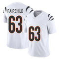 C.Bengals #63 Dylan Fairchild Player White Vapor F.U.S.E. Limited Home Game Kdoa Stitched Jerseys