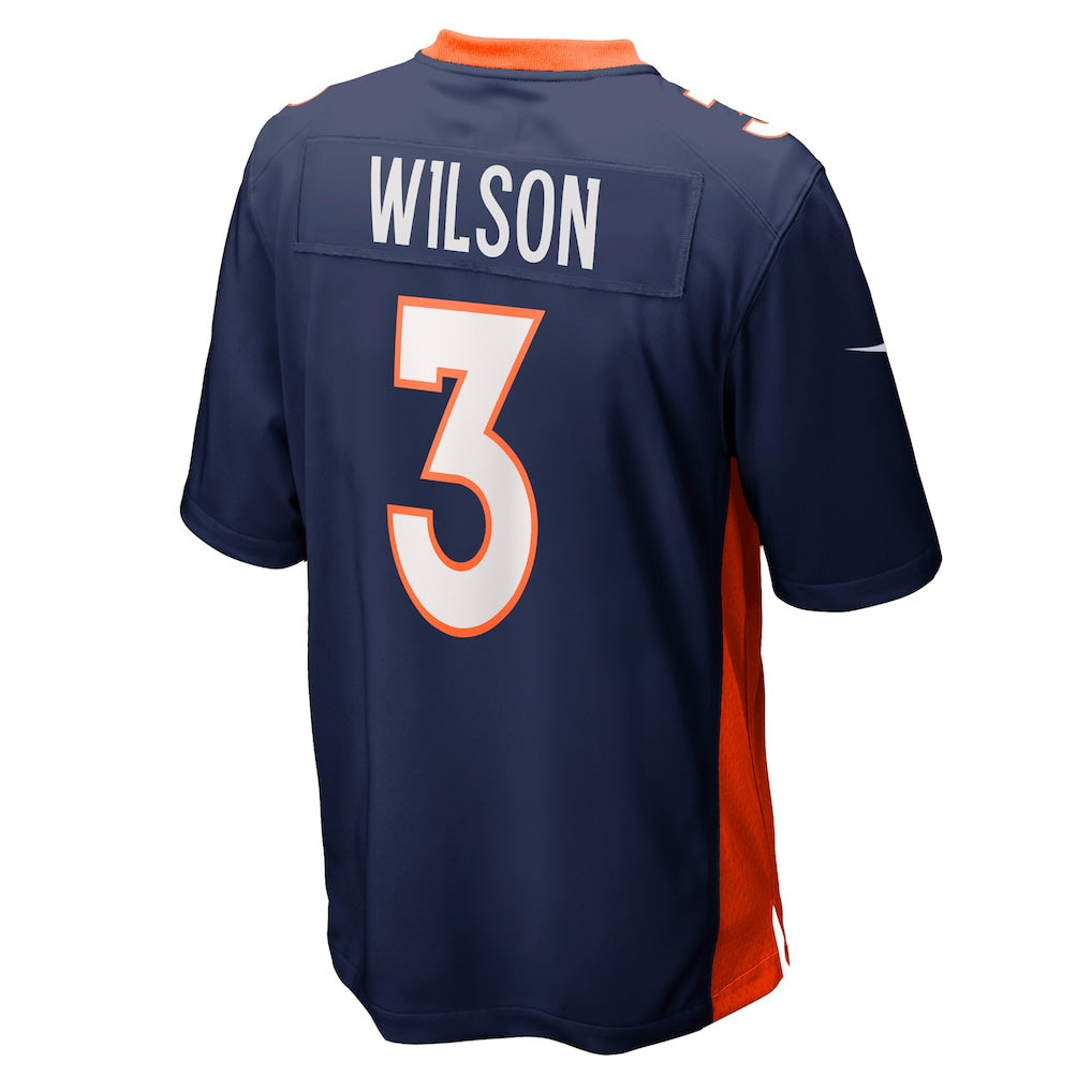 Kdoa D.Broncos #3 Russell Wilson Navy Alternate Game Jersey