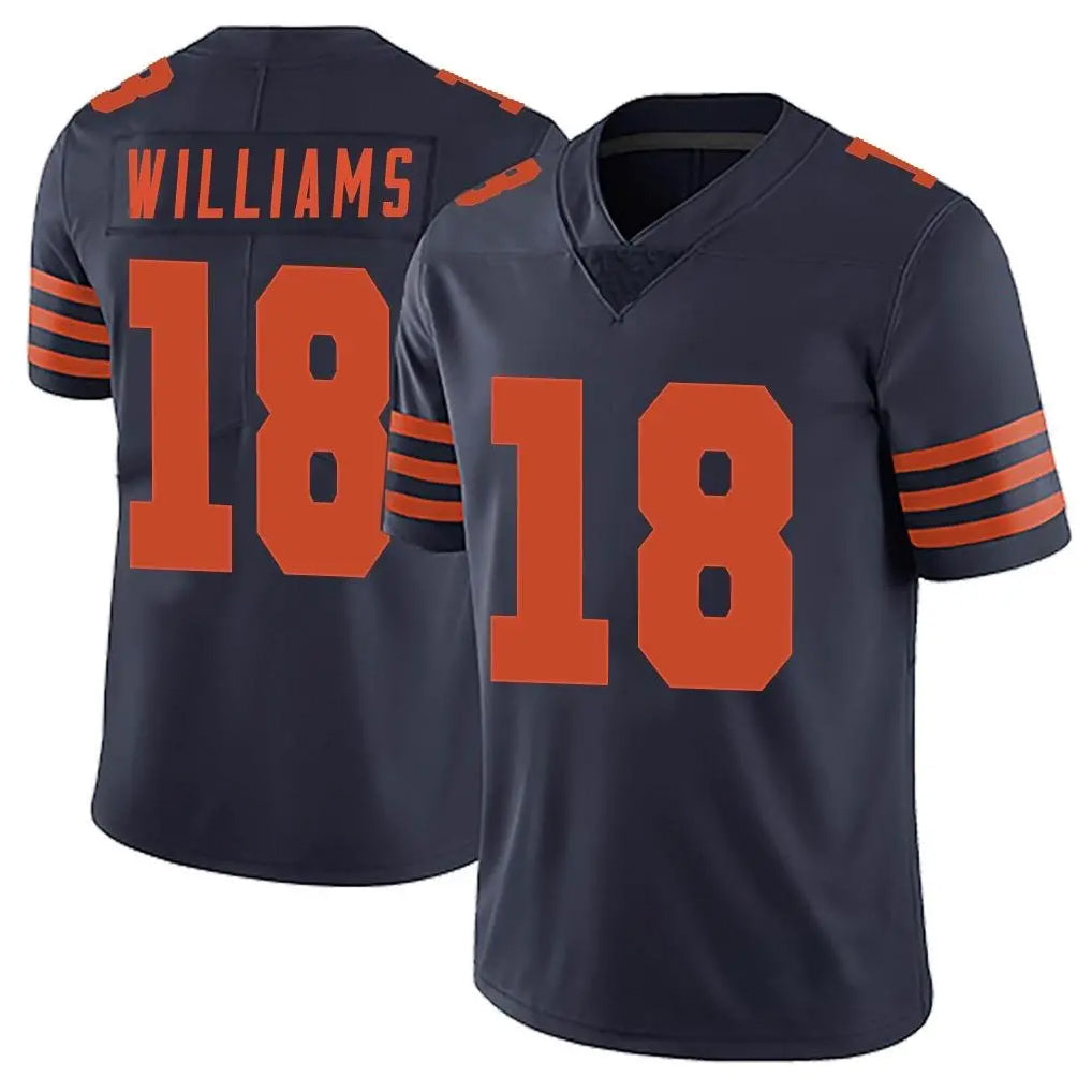C.Bears #18 Caleb Williams Player Navy Blue Alternate Vapor Untouchable Limited Kdoa Stitched Jerseys