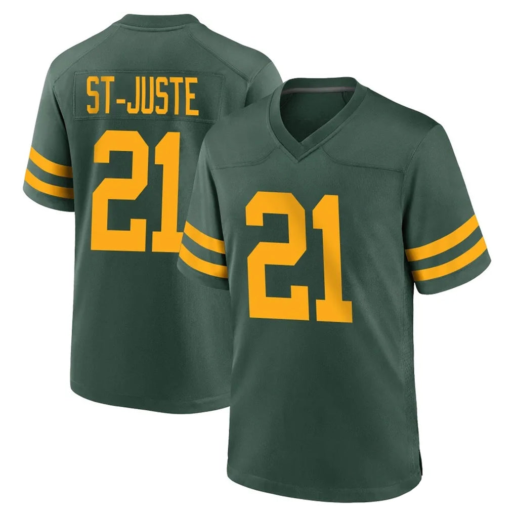 GB.Packers #21 Benjamin St-Juste Player Green Alternate Home Game Kdoa Stitched Jerseys
