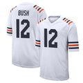 C.Bears #12 Devin Bush Player White Classic Home Game Kdoa Stitched Jerseys