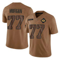 GB.Packers #77 Jordan Morgan Player Brown Salute To Service Limited Kdoa Stitched Jerseys