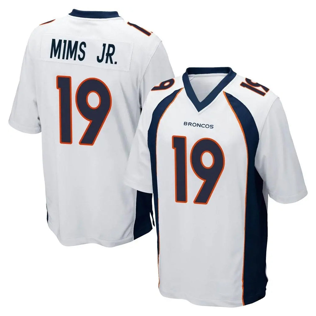 D.Broncos #19 Marvin Mims Jr. Player White Game Kdoa Stitched Jerseys