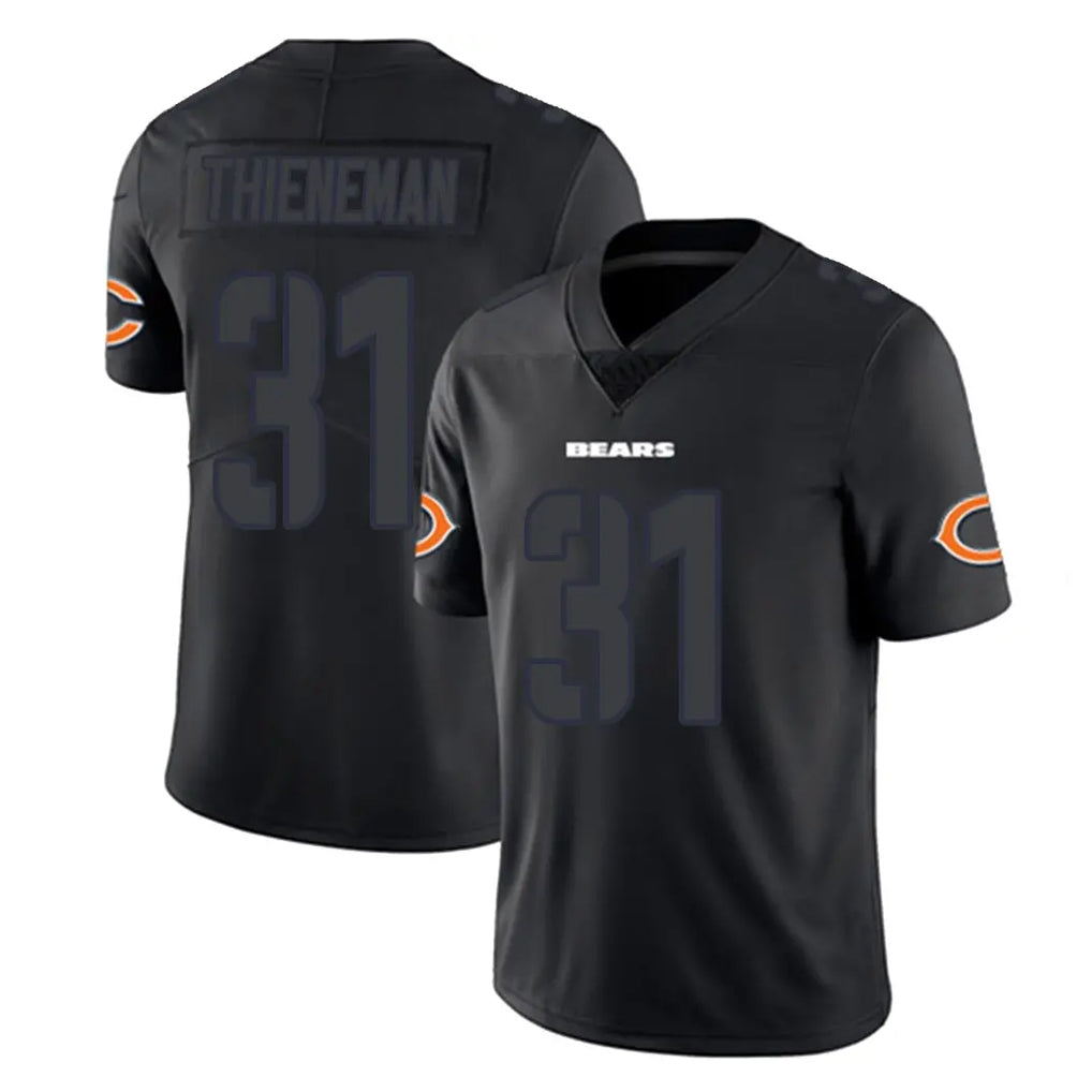C.Bears #31 Dillon Thieneman Player Black Impact Limited Game Kdoa Stitched Jerseys