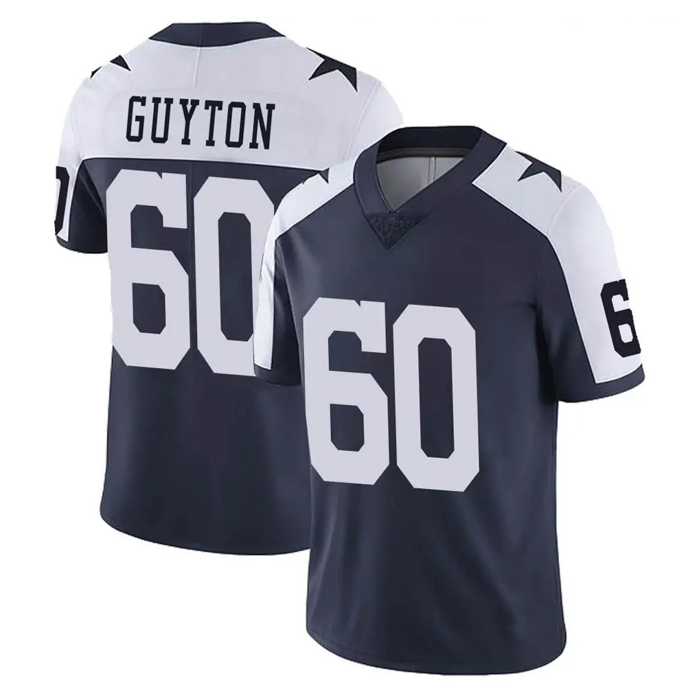 D.Cowboys #60 Tyler Guyton Player Navy-White Limited Alternate Vapor Untouchable Home Game Xdoa Stitched Jerseys