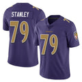 B.Ravens #79 Ronnie Stanley Player Purple Color Rush Vapor Untouchable Limited Home Game Kdoa Stitched Jerseys
