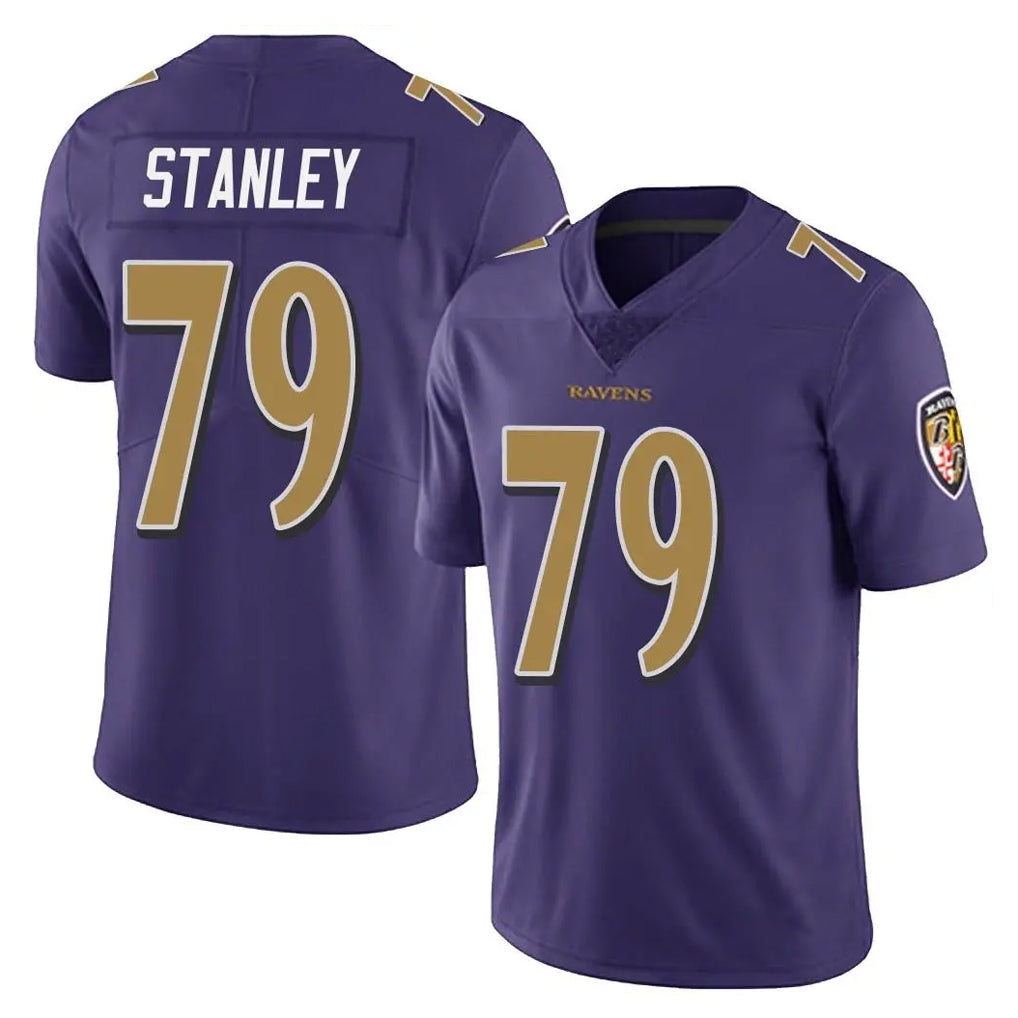 B.Ravens #79 Ronnie Stanley Player Purple Color Rush Vapor Untouchable Limited Home Game Kdoa Stitched Jerseys
