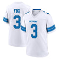 D.Lions #3 Jack Fox Player White Alternate Home Game Kdoa Stitched Jerseys