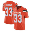 C.Browns #33 Ronnie Hickman Player Orange Alternate Vapor Untouchable Limited Home Game Kdoa Stitched Jerseys
