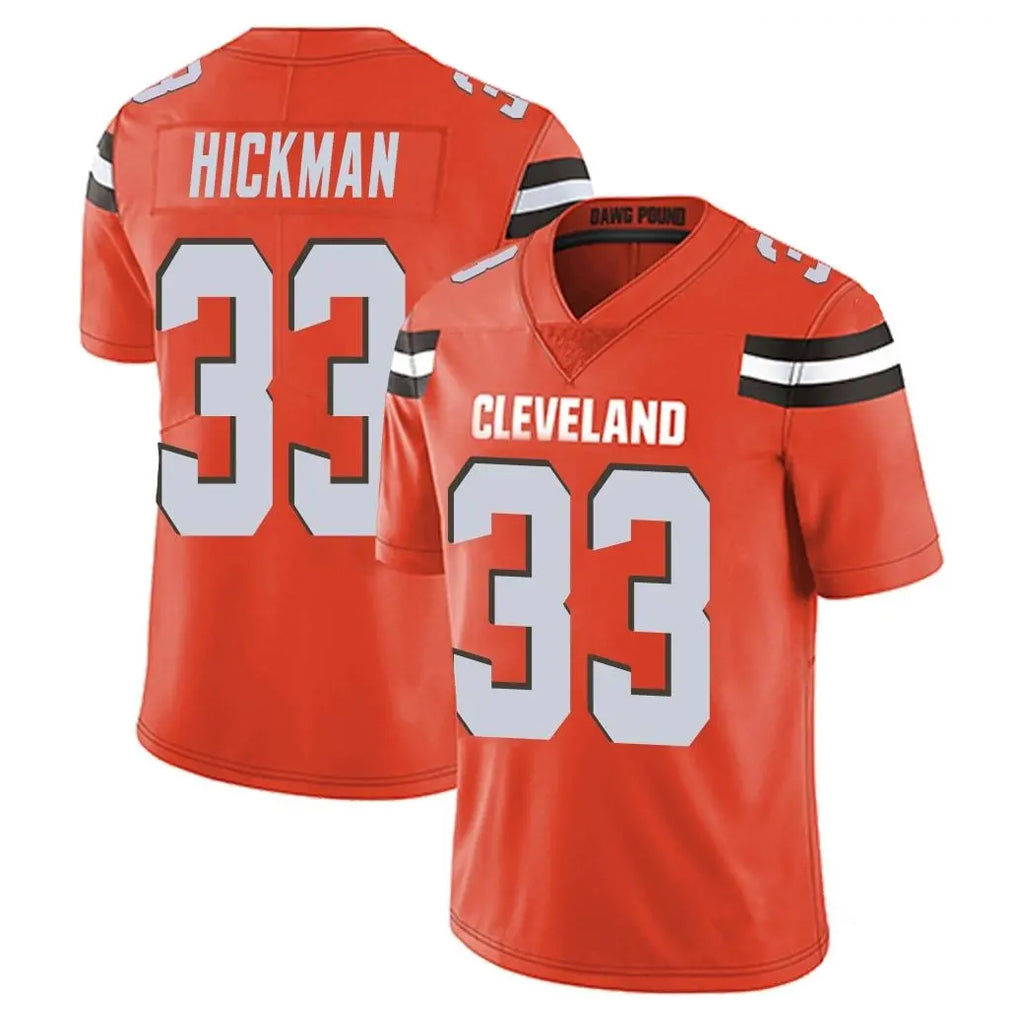 C.Browns #33 Ronnie Hickman Player Orange Alternate Vapor Untouchable Limited Home Game Kdoa Stitched Jerseys