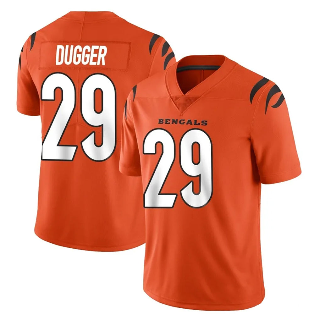 C.Bengals #29 Kyle Dugger Player Orange Vapor Untouchable Limited Home Game Kdoa Stitched Jerseys