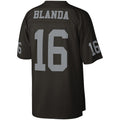 Kdoa LV.Raiders #16 George Blanda Mitchell & Ness Black Legacy Replica Jersey