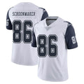 D.Cowboys #86 Luke Schoonmaker Player White-Navy Limited Color Rush Vapor Untouchable Home Game Xdoa Stitched Jerseys