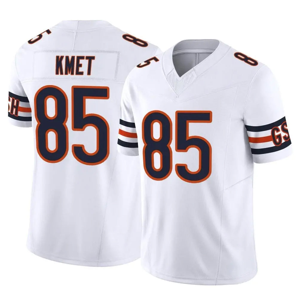 C.Bears #85 Cole Kmet Player White Vapor F.U.S.E. Limited Home Game Kdoa Stitched Jerseys