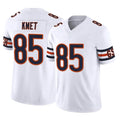 C.Bears #85 Cole Kmet Player White Vapor F.U.S.E. Limited Home Game Kdoa Stitched Jerseys
