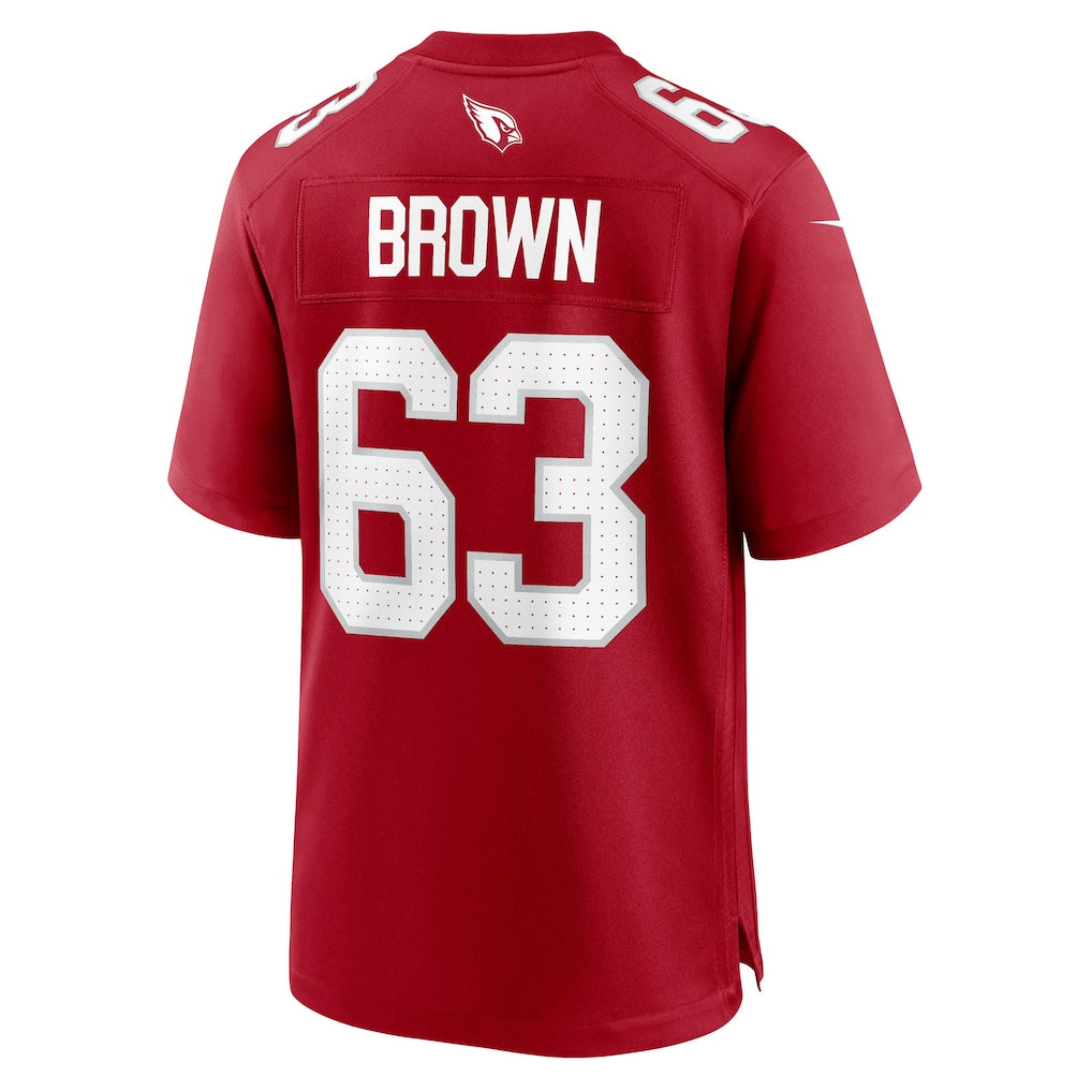 Kdoa A.Cardinals #63 Evan Brown Cardinal Team Game Jersey