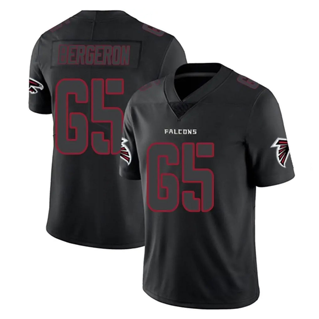 A.Falcons #65 Matthew Bergeron Player Black Impact Limited Game Kdoa Stitched Jerseys