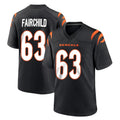 C.Bengals #63 Dylan Fairchild Player Black Home Game Kdoa Stitched Jerseys
