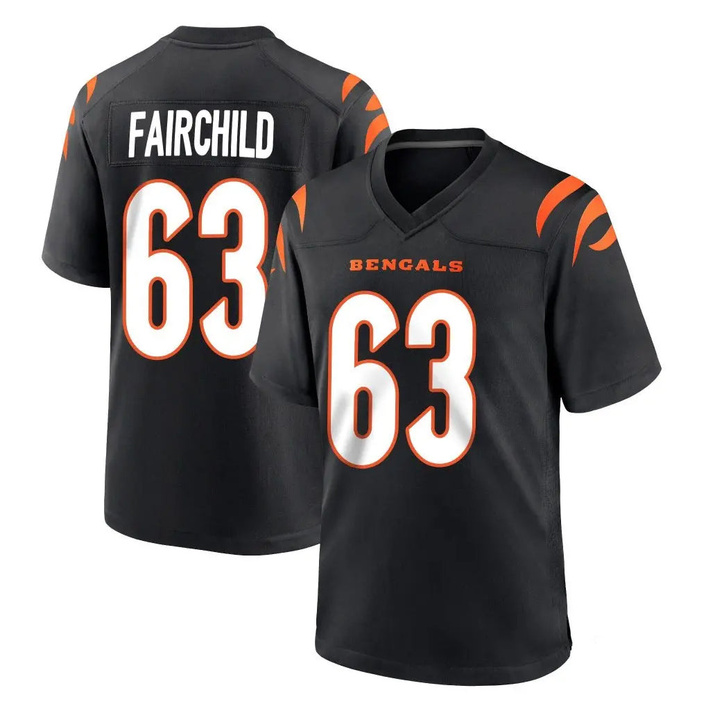 C.Bengals #63 Dylan Fairchild Player Black Home Game Kdoa Stitched Jerseys