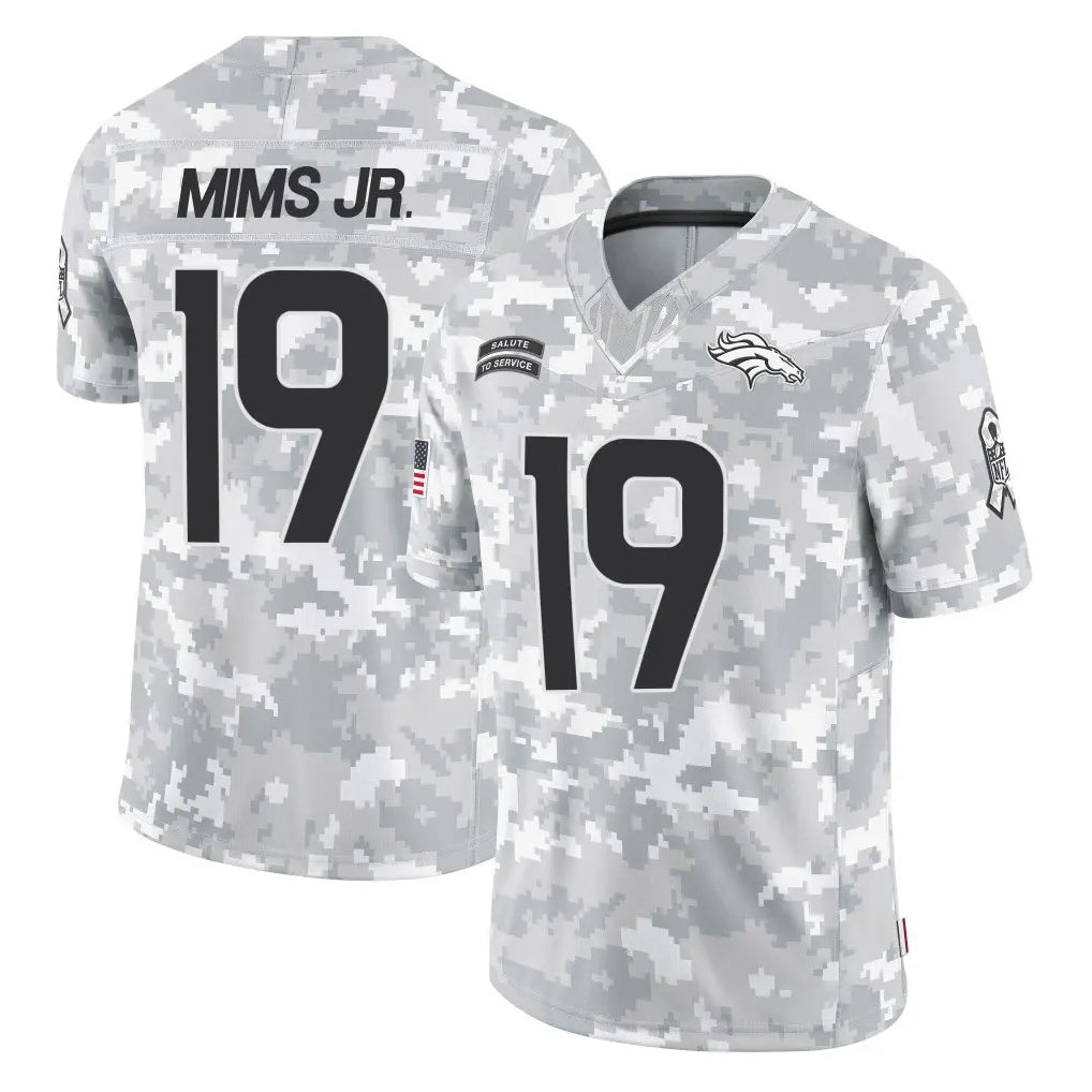 D.Broncos #19 Marvin Mims Jr. Player Arctic Camo Salute To Service Limited Kdoa Stitched Jerseys