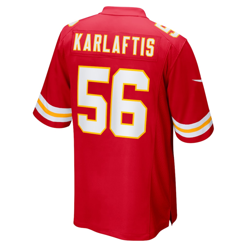 Kdoa KC.Chiefs #56 George Karlaftis Red Player Game Jersey