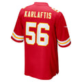 Kdoa KC.Chiefs #56 George Karlaftis Red Player Game Jersey