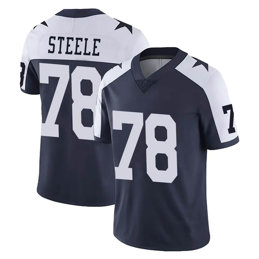D.Cowboys #78 Terence Steele Player Navy-White Limited Alternate Vapor Untouchable Home Game Xdoa Stitched Jerseys