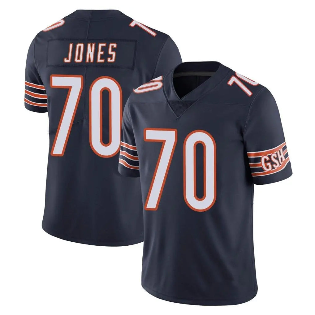 C.Bears #70 Braxton Jones Player Navy Vapor Untouchable Limited Home Game Kdoa Stitched Jerseys