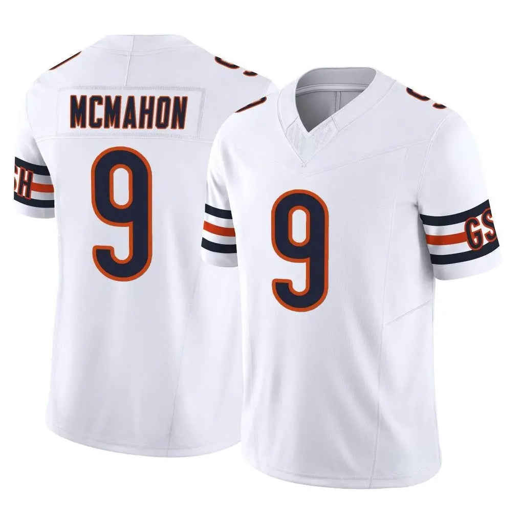 C.Bears #9 Jim McMahon Player White Vapor F.U.S.E. Limited Home Game Kdoa Stitched Jerseys