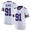 B.Bills #91 Ed Oliver Player White Vapor Untouchable Limited Kdoa Stitched Jerseys