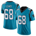 C.Panthers #68 Damien Lewis Player Blue Vapor Untouchable Limited Game Kdoa Stitched Jerseys